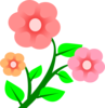 Three Basic Flowers Clip Art
